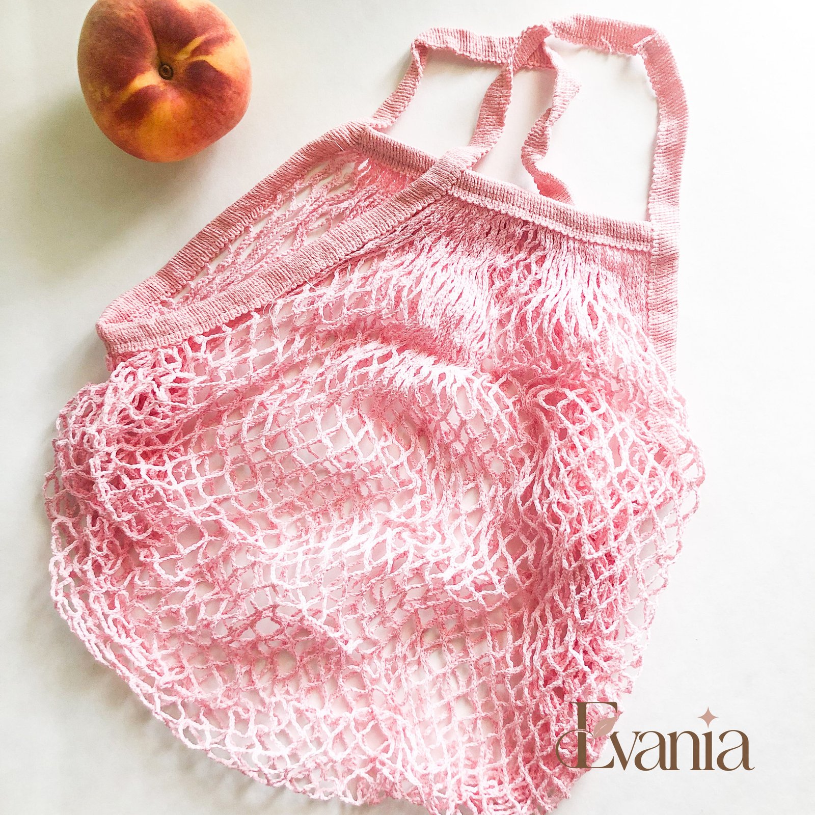 Reusable Organic Cotton Mesh Bag - Plastic Free Zero Waste Shopping Bag