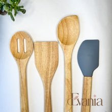 Load image into Gallery viewer, Earth-Friendly Wooden Utensil Set | Natural, Plastic Free