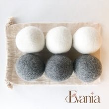 Load image into Gallery viewer, Natural Wool Dryer Balls | Organic Handmade 100% New Zealand Wool | Set of 6