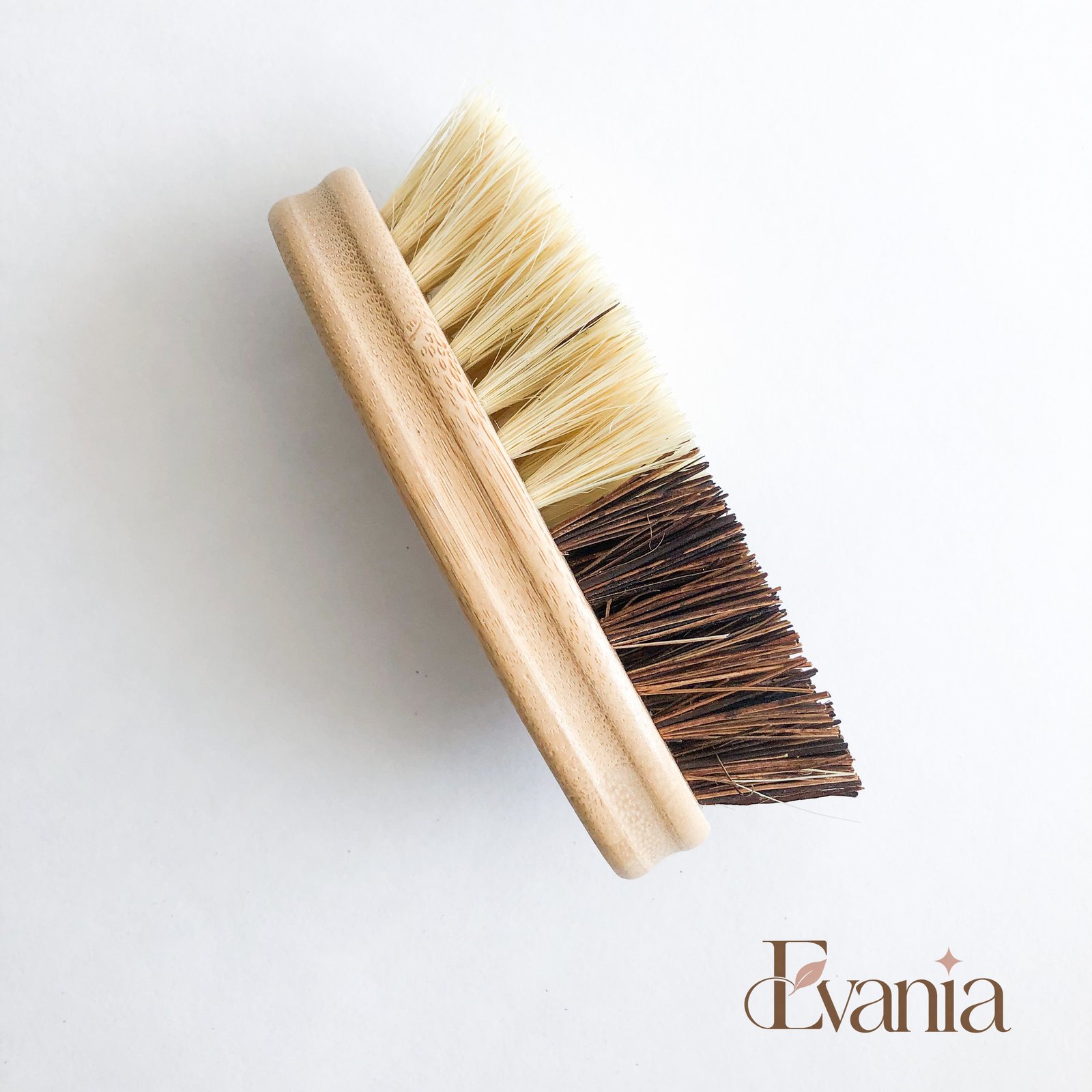 Bamboo Sisal/Palm Fiber Vegetable Brush-Zero Waste Natural Kitchen Scrubbing Brush-Sustainable Kitchen
