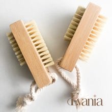 Load image into Gallery viewer, Double Sided Bamboo Sisal Nail Brush-Zero Waste Plastic Free Nail Brush