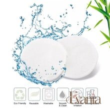 Load image into Gallery viewer, 10 Reusable Organic Bamboo Cotton Facial Pads - Zero Waste Plastic Free Natural Makeup Remover Pads + Organic Mesh Cotton Laundry Bag