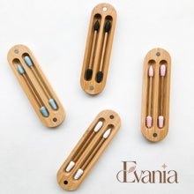 Load image into Gallery viewer, Reusable Plastic Free Bamboo Silicon Q-Tips with Bamboo Case | Zero Waste Biodegradable Bamboo Swabs | Sustainable Bathroom