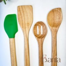 Load image into Gallery viewer, Earth-Friendly Wooden Utensil Set | Natural, Plastic Free