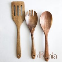 Load image into Gallery viewer, Natural Acacia Wood Kitchen Utensil Set