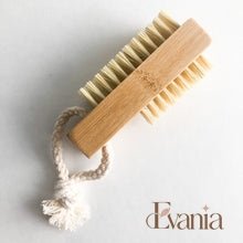 Load image into Gallery viewer, Double Sided Bamboo Sisal Nail Brush-Zero Waste Plastic Free Nail Brush