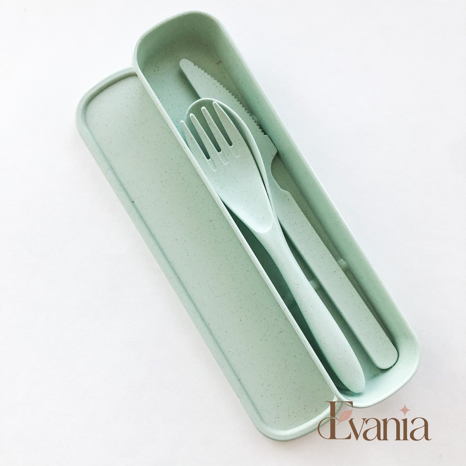 Biodegradable Reusable Wheat Straw Cutlery Set - Plastic Free Zero Waste Sustainable Office, Outdoor, Camping, School, Party & Kids lunchbox