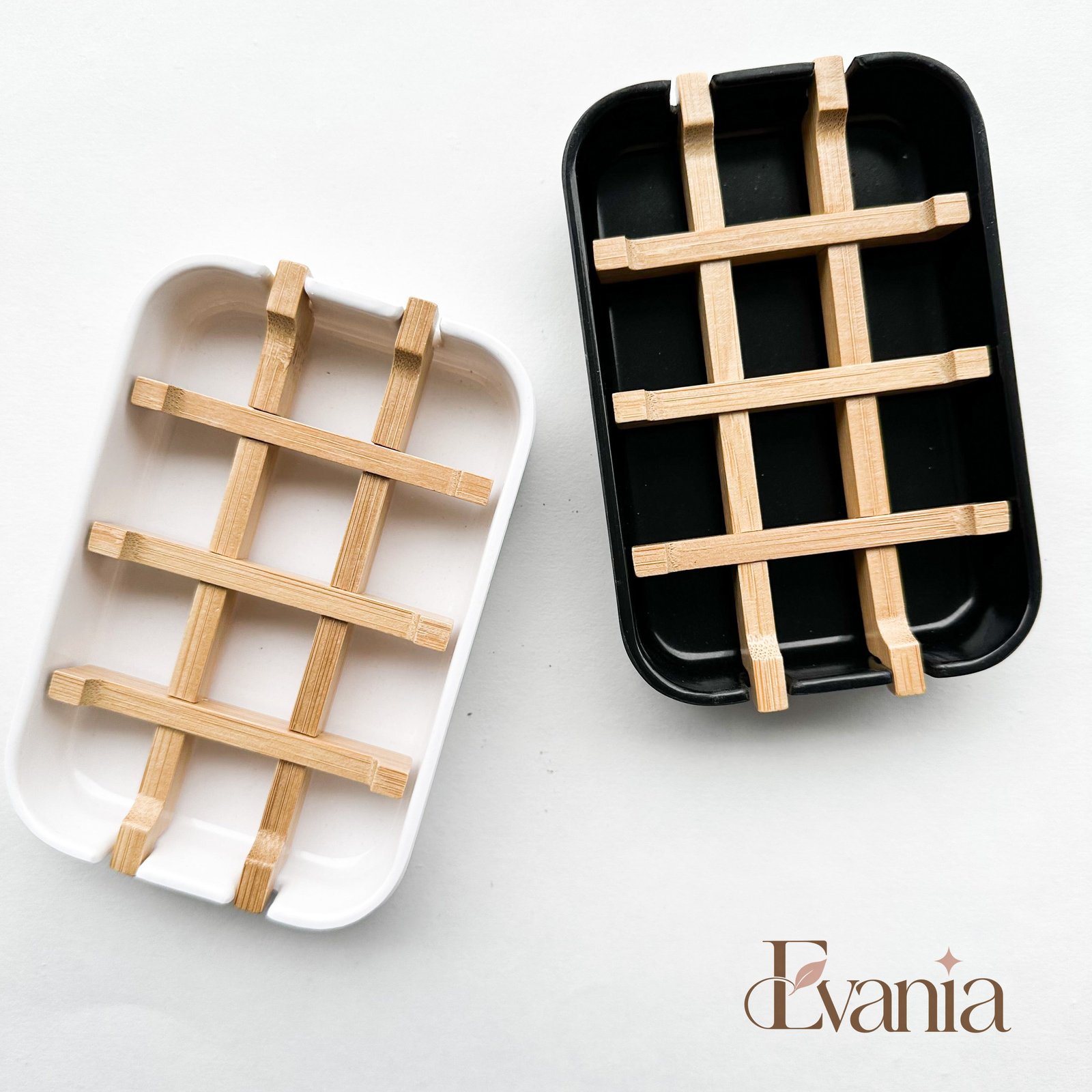 Biodegradable Bamboo & Cornstarch Soap Dish - Plastic Free Zero Waste Eco friendly Soap Tray