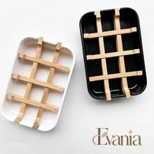 Load image into Gallery viewer, Biodegradable Bamboo & Cornstarch Soap Dish - Plastic Free Zero Waste Eco friendly Soap Tray