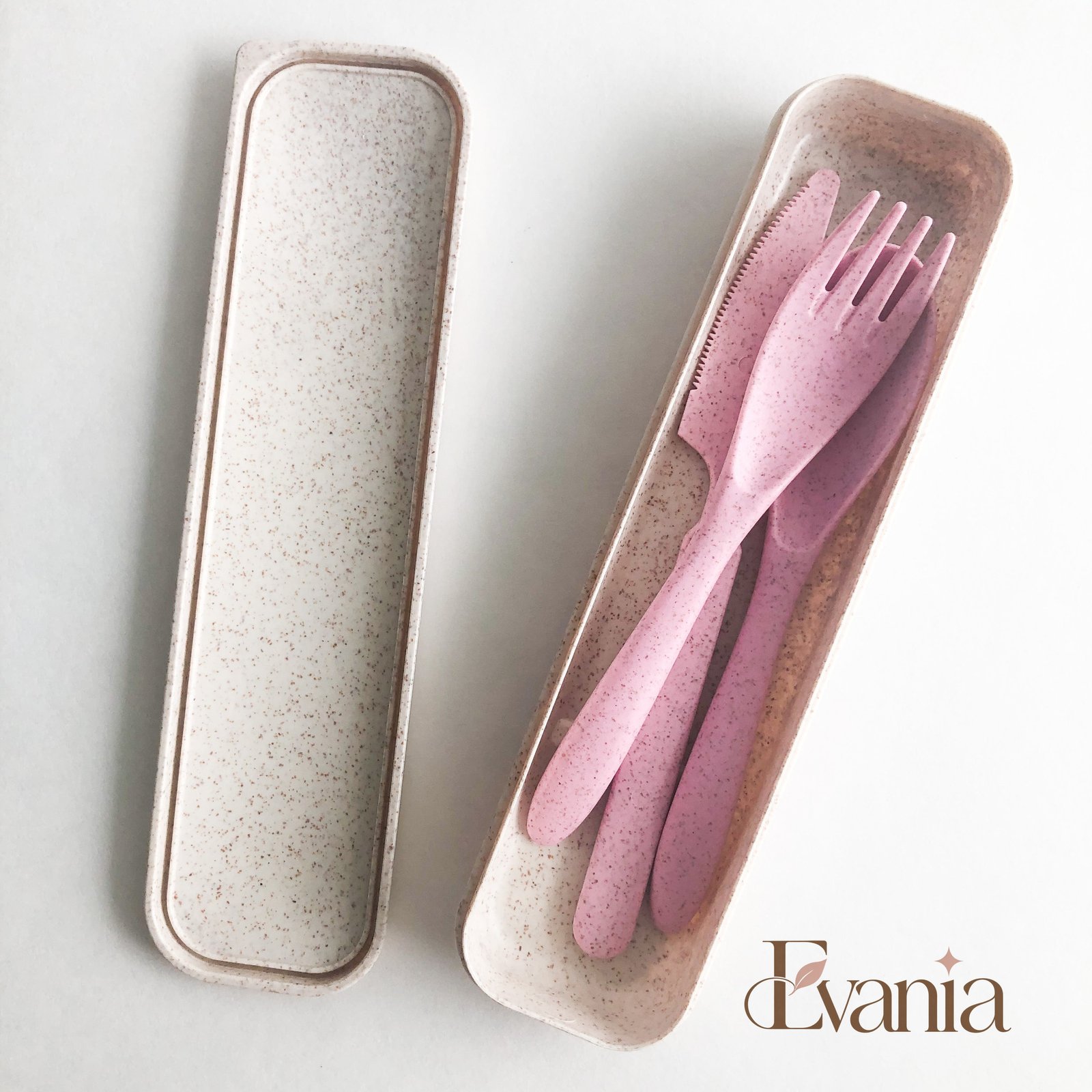 Reusable Wheat Straw Cutlery Set