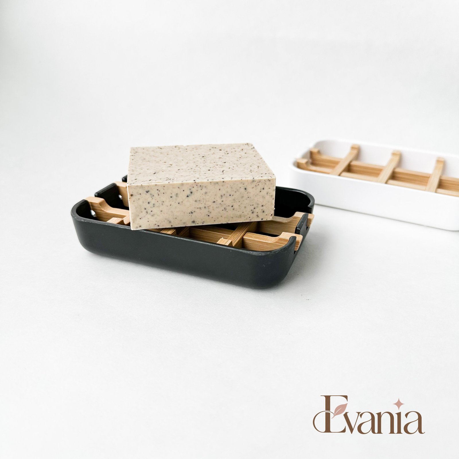 Biodegradable Bamboo & Cornstarch Soap Dish - Plastic Free Zero Waste Eco friendly Soap Tray