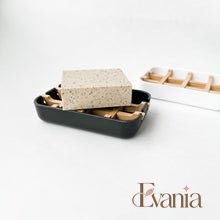 Load image into Gallery viewer, Biodegradable Bamboo & Cornstarch Soap Dish - Plastic Free Zero Waste Eco friendly Soap Tray