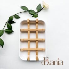 Load image into Gallery viewer, Biodegradable Bamboo & Cornstarch Soap Dish - Plastic Free Zero Waste Eco friendly Soap Tray