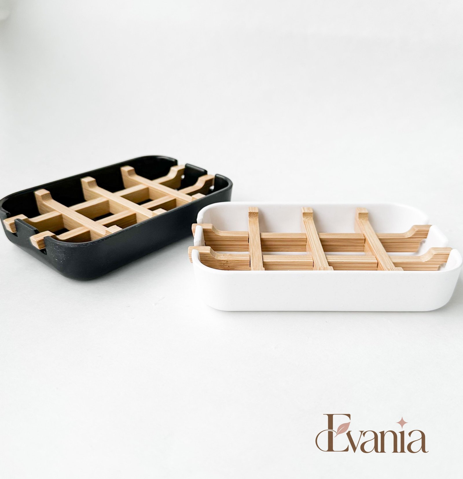 Biodegradable Bamboo & Cornstarch Soap Dish - Plastic Free Zero Waste Eco friendly Soap Tray