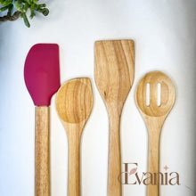 Load image into Gallery viewer, Earth-Friendly Wooden Utensil Set | Natural, Plastic Free