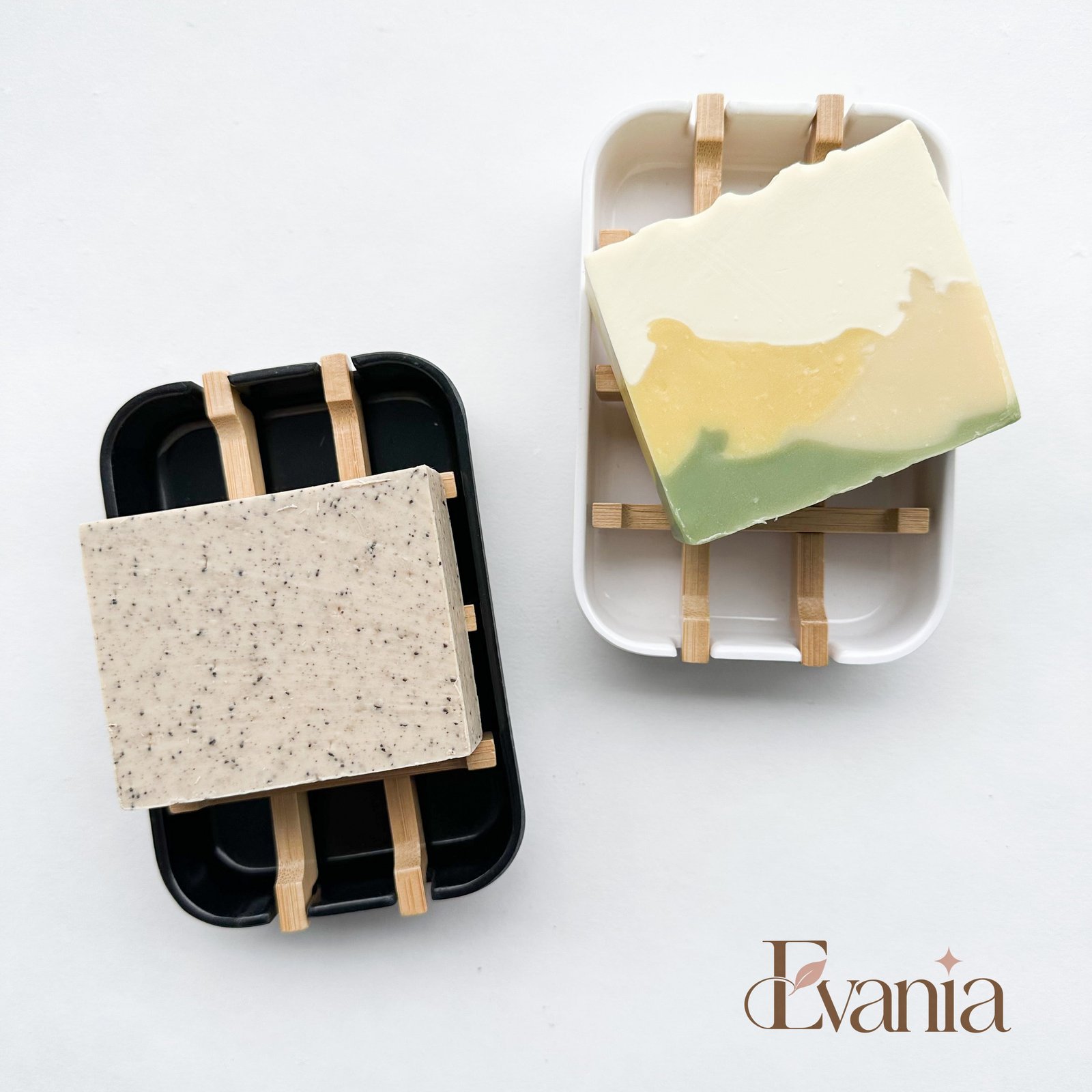 Biodegradable Bamboo & Cornstarch Soap Dish - Plastic Free Zero Waste Eco friendly Soap Tray