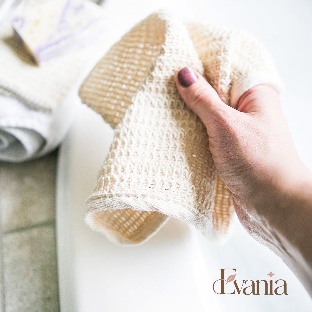 Natural Sisal Washcloth - Organic Zero Waste Plastic Free Exfoliate