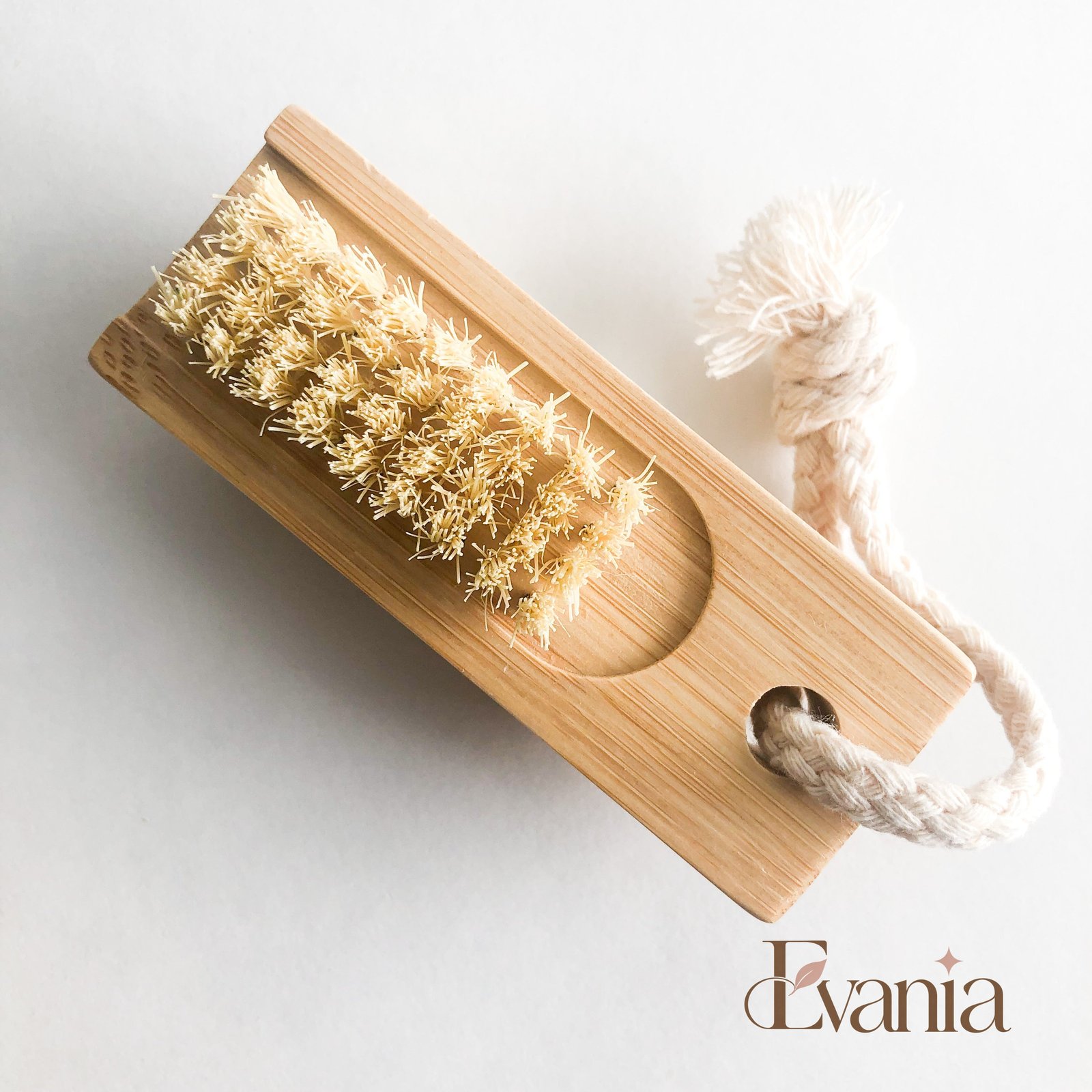 Double Sided Bamboo Sisal Nail Brush-Zero Waste Plastic Free Nail Brush