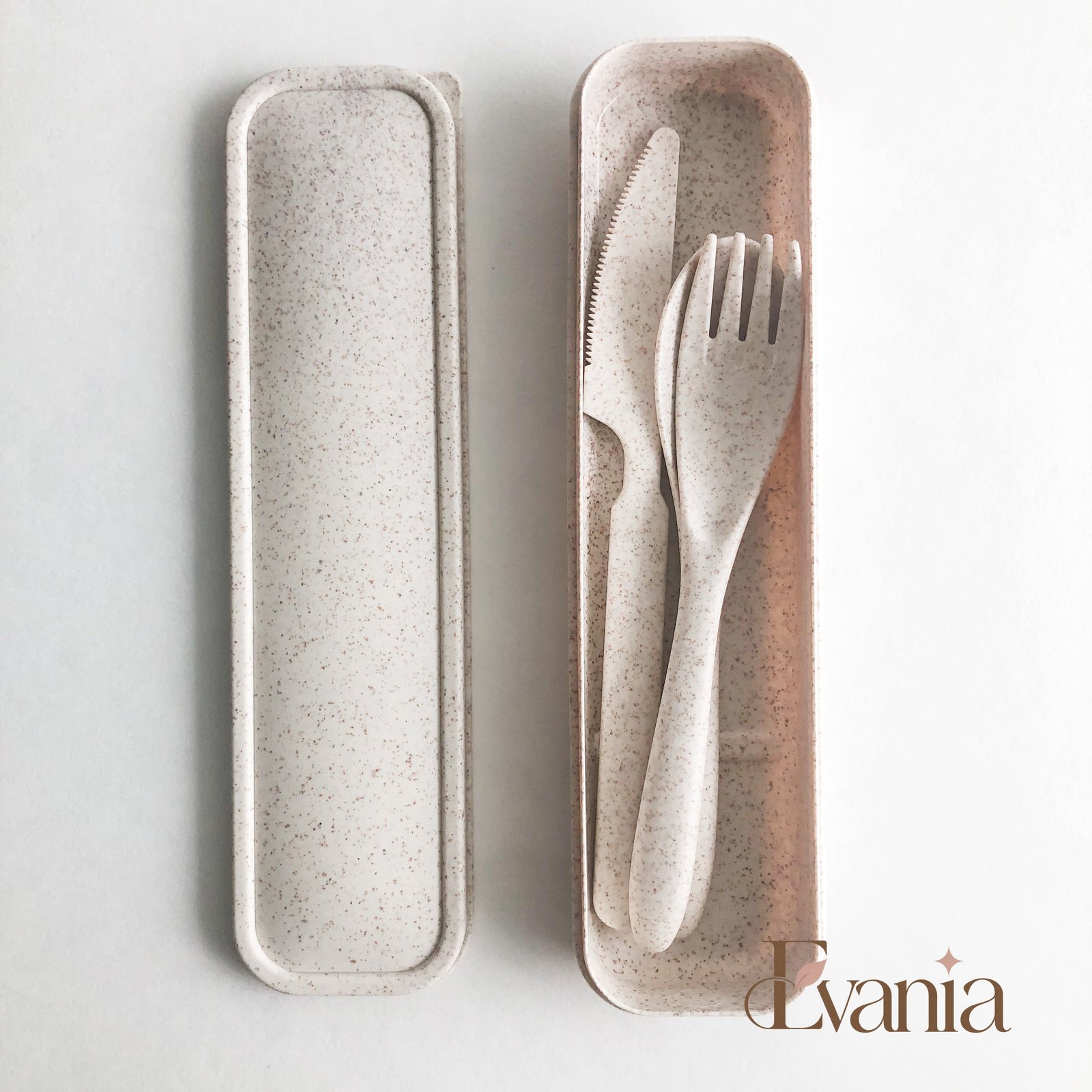 Reusable Wheat Straw Cutlery Set