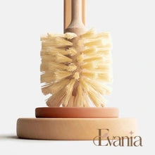 Load image into Gallery viewer, Plastic Free Natural Sisal Bristles Toilet Brush & Stand - Eco Friendly Zero Waste Reusable Toilet Brush - Sustainable Sisal Cleaning Brush