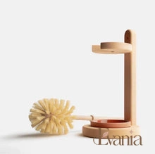 Load image into Gallery viewer, Plastic Free Natural Sisal Bristles Toilet Brush & Stand - Eco Friendly Zero Waste Reusable Toilet Brush - Sustainable Sisal Cleaning Brush