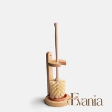 Load image into Gallery viewer, Plastic Free Natural Sisal Bristles Toilet Brush & Stand - Eco Friendly Zero Waste Reusable Toilet Brush - Sustainable Sisal Cleaning Brush