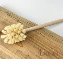 Load image into Gallery viewer, Plastic Free Natural Sisal Bristles Toilet Brush & Stand - Eco Friendly Zero Waste Reusable Toilet Brush - Sustainable Sisal Cleaning Brush