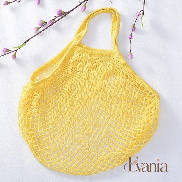 Reusable Organic Cotton Mesh Bag - Plastic Free Zero Waste Shopping Bag