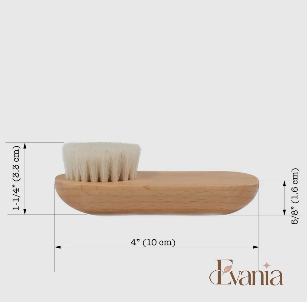 Bamboo Facial Massager with Goat Hair Bristles