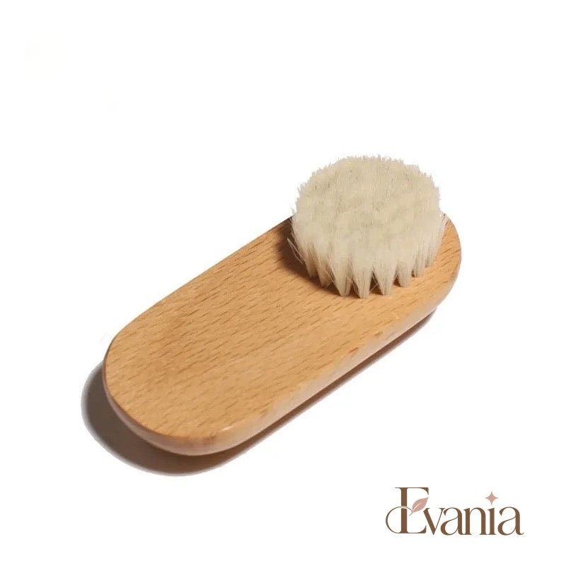 Bamboo Facial Massager with Goat Hair Bristles