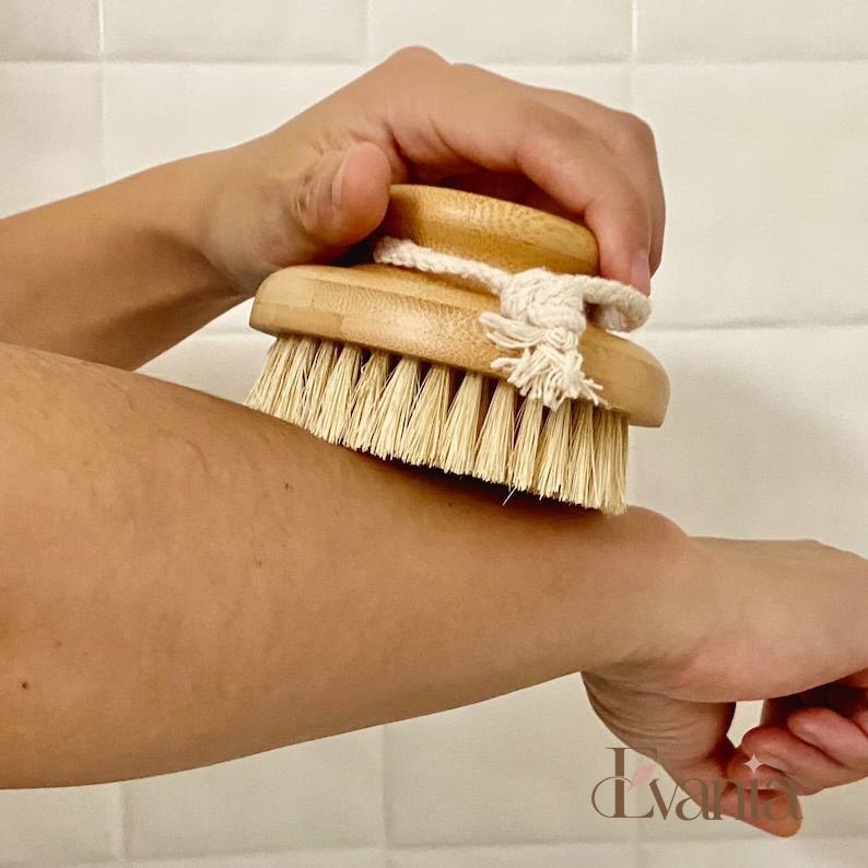 Bamboo Round Body Brush with Natural Sisal Bristles
