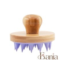 Load image into Gallery viewer, Bamboo Shampoo Brush & Scalp Massager with Silicone Bristles