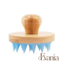Load image into Gallery viewer, Bamboo Shampoo Brush & Scalp Massager with Silicone Bristles
