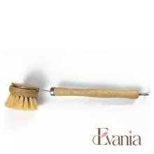 Load image into Gallery viewer, Bamboo Sisal Dish Brush - Zero Waste Kitchen Brush - Replaceable Sisal Head