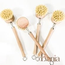 Load image into Gallery viewer, Bamboo Sisal Dish Brush - Zero Waste Kitchen Brush - Replaceable Sisal Head