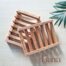 Load image into Gallery viewer, Natural Bamboo Soap Dish - Zero Waste Biodegradable Soap Tray - Plastic Free Soap Lift