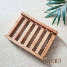 Load image into Gallery viewer, Natural Bamboo Soap Dish - Zero Waste Biodegradable Soap Tray - Plastic Free Soap Lift