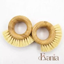 Load image into Gallery viewer, Bamboo Sisal Kitchen Ring Brush - Zero Waste Natural Veggie Brush