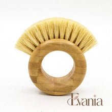 Load image into Gallery viewer, Bamboo Sisal Kitchen Ring Brush - Zero Waste Natural Veggie Brush