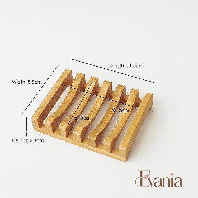 Natural Bamboo Soap Dish - Zero Waste Biodegradable Soap Tray - Plastic Free Soap Lift
