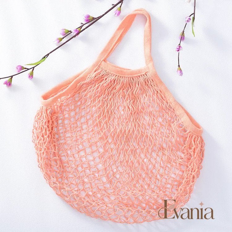 Reusable Organic Cotton Mesh Bag - Plastic Free Zero Waste Shopping Bag