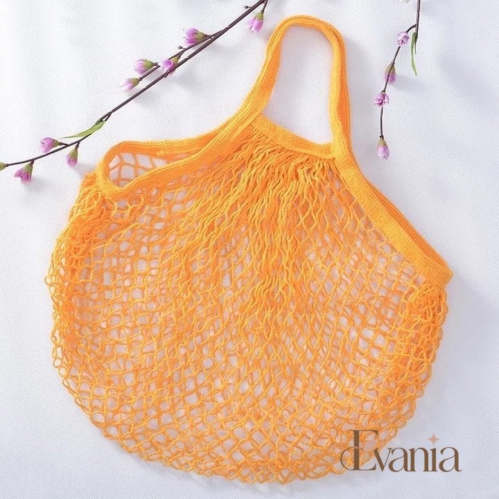 Reusable Organic Cotton Mesh Bag - Plastic Free Zero Waste Shopping Bag