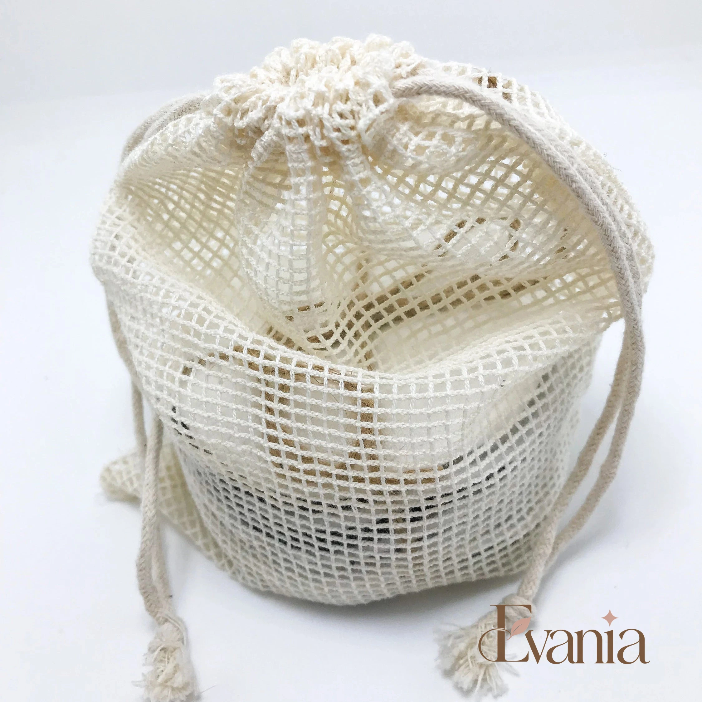10 Reusable Organic Bamboo Cotton Facial Pads - Zero Waste Plastic Free Natural Makeup Remover Pads + Organic Mesh Cotton Laundry Bag