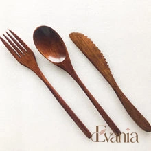 Load image into Gallery viewer, Japanese Style Wooden Cutlery Set - Zero Waste Plastic Free Utensils Set - Sustainable Kitchen