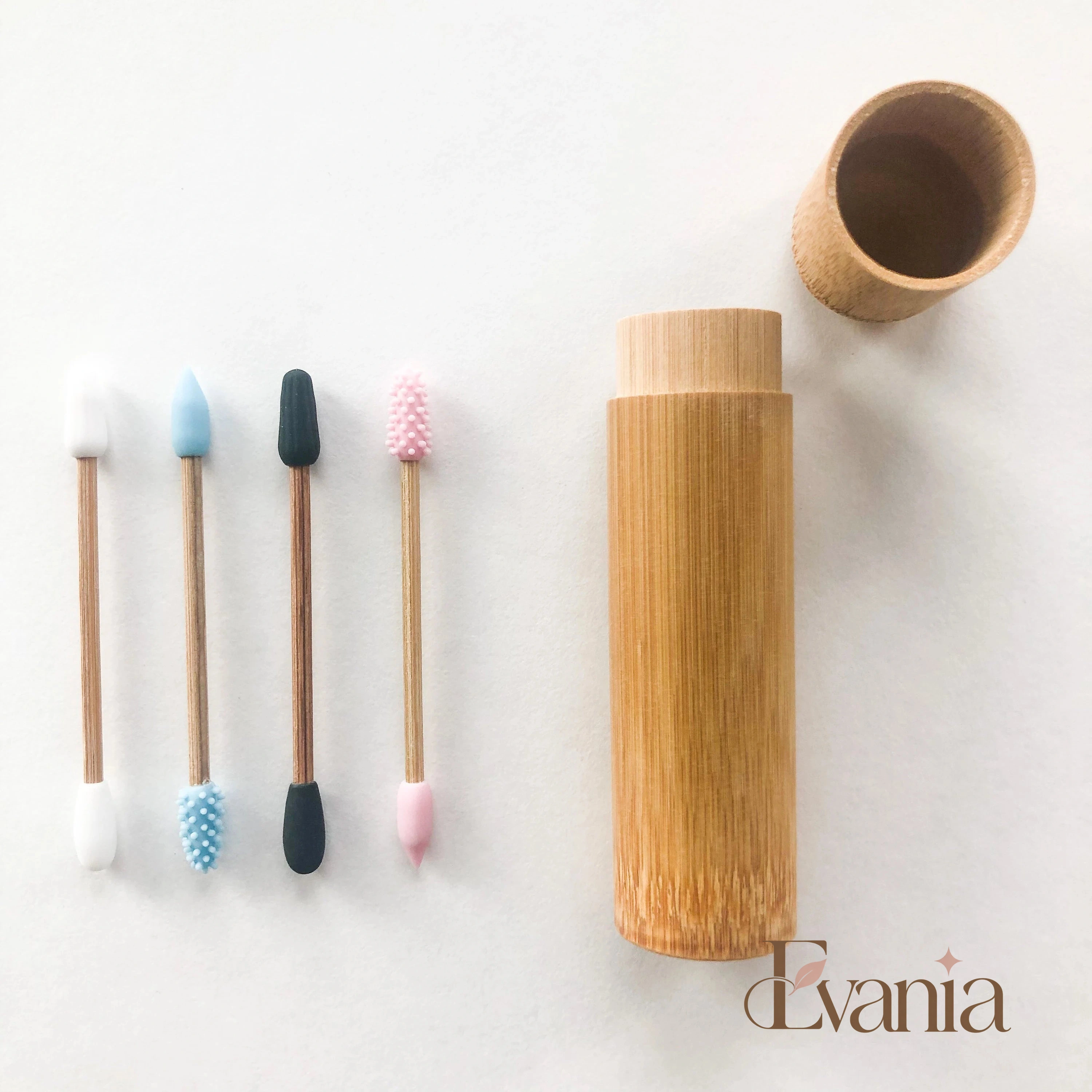 Reusable Bamboo Silicone Q-tips | Zero Waste | Plastic Free | Sustainable Bathroom