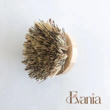 Load image into Gallery viewer, Natural Bamboo Sisal Dish Brush With Replaceable Head - Biodegradable Zero Waste Plastic Free Long Handle Kitchen Brush