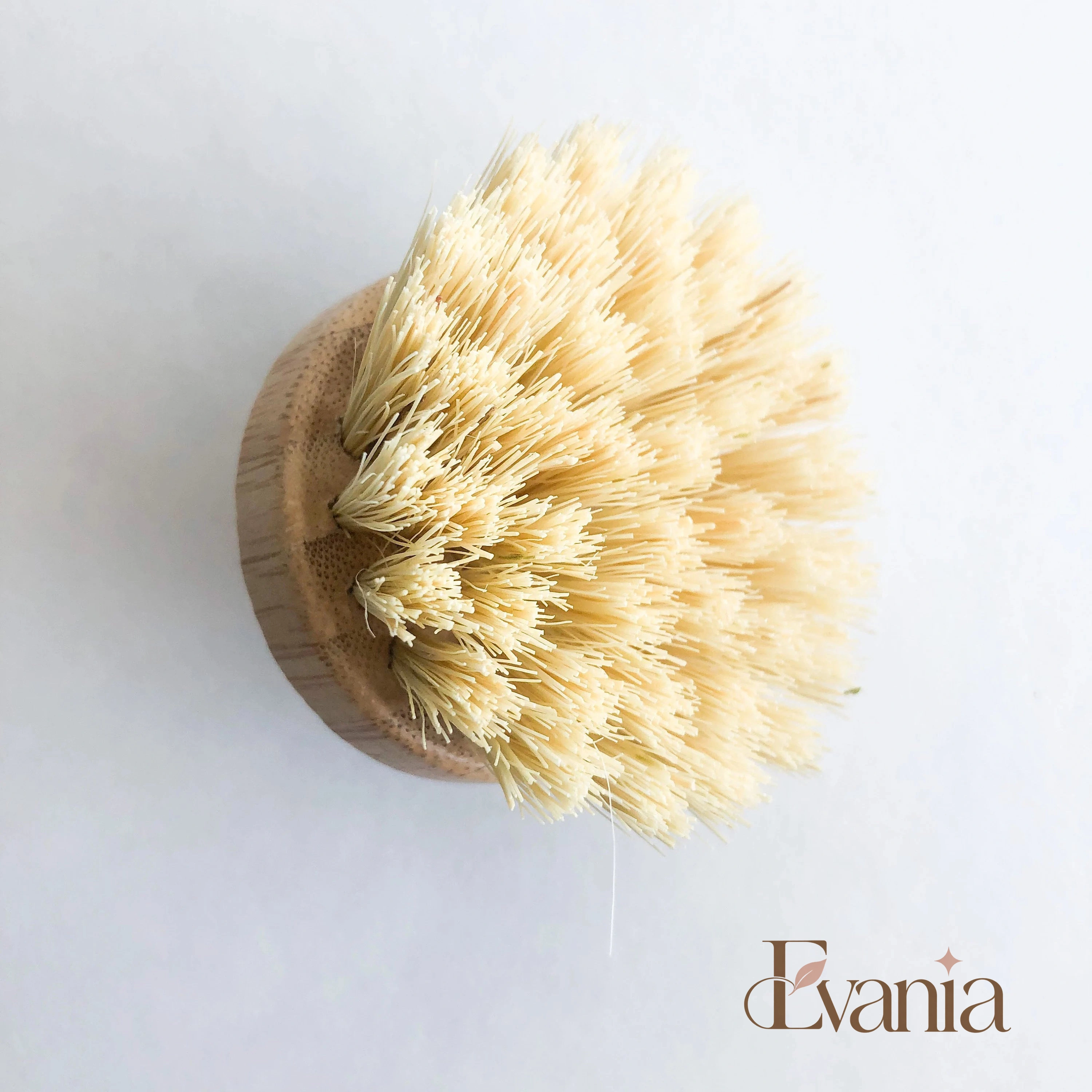 Natural Bamboo Pot & Dish Brush With Replaceable Head - Organic Biodegradable Zero Waste Multipurpose Brush - Sustainable Kitchen
