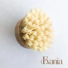 Load image into Gallery viewer, Natural Bamboo Sisal Dish Brush With Replaceable Head - Biodegradable Zero Waste Plastic Free Long Handle Kitchen Brush